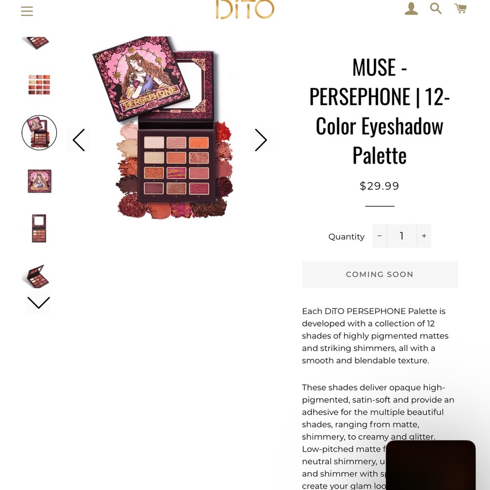 Dito Persephone Palette